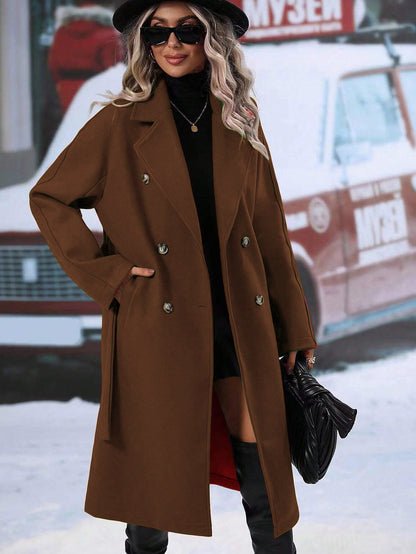 Fashion Women Midi Length Winter Coats
