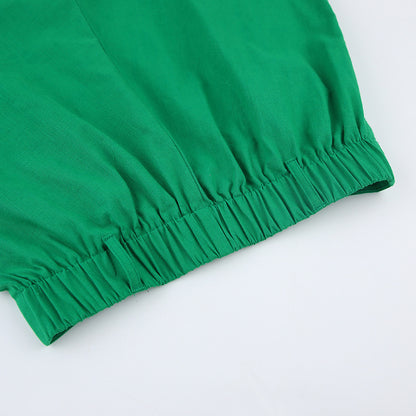 Casual Cotton Linen Sleeveless Tops & Wide Legs Pants