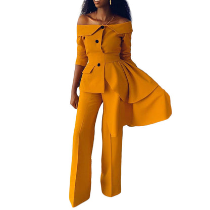Fashion Blazer Tops and Pants Suits for Women
