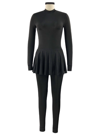 Arabic Long-sleeved Sunscreen Fully Enclosed One-piece Conservative Swimsuit