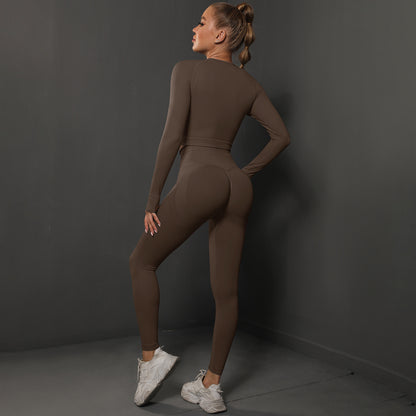 Fashion Simple Style Sports Yoga Suits for Women