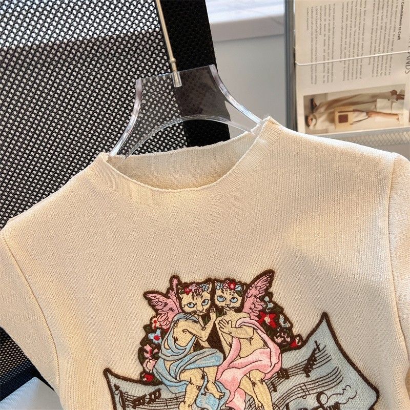 Fashion Cat Design Summer T Shirts for Women