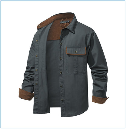 Casual Cotton Plus Sizes Long Sleeves Shirts for Men