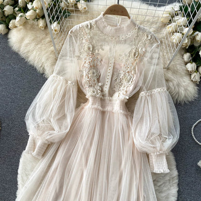Fashion 3d Flowers Two Pieces Fairy Dresses
