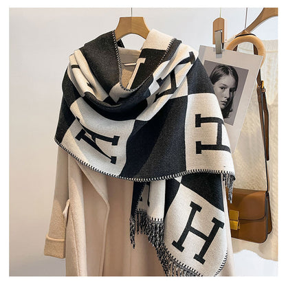 H Design Winter Warm Scarves Shawl