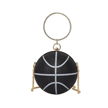 Fashion Chain Basketball Shaped Evening Bags
