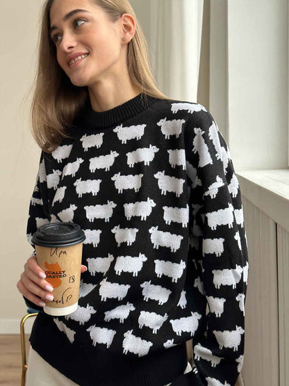 Casual Round Neck Pullover Sweaters