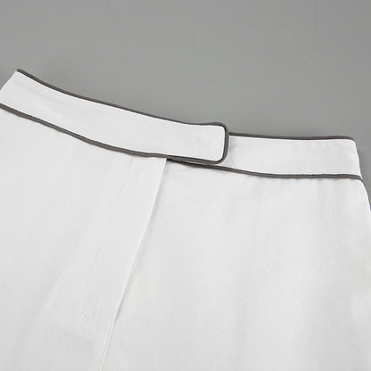 Fashion Cotton Linen Long Sleeves Shirts & Shorts
