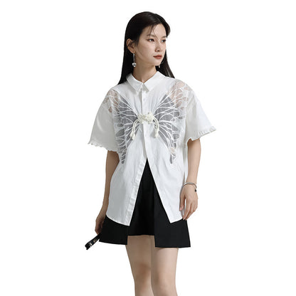 Designed Butterfly Double Sides Summer Shirts