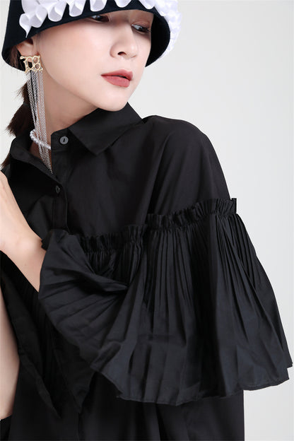 Casual Summer Irregular Designed Shirts Dresses