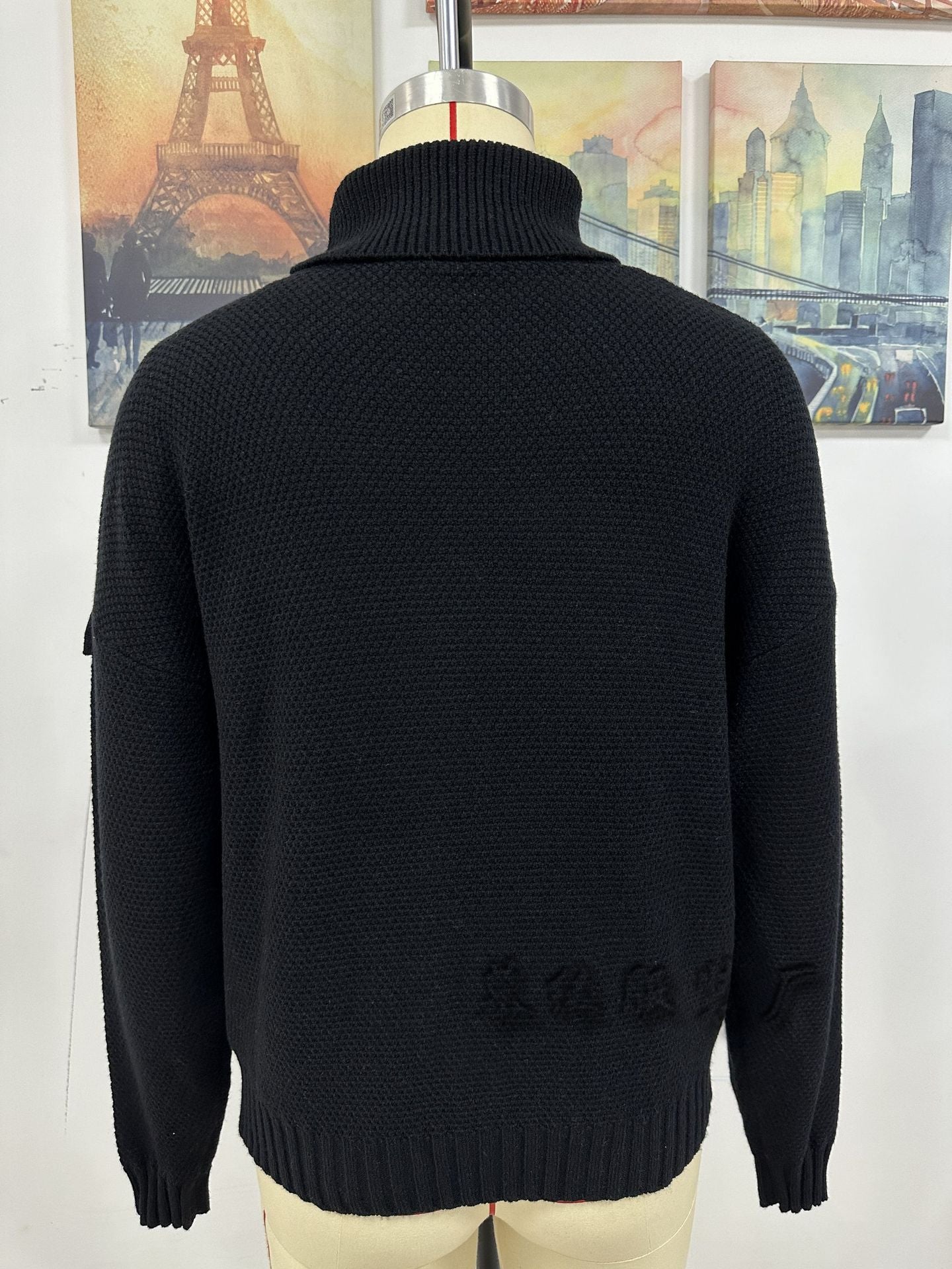 Fashion Tassels Knitted Turtle Neck Sweaters for Women