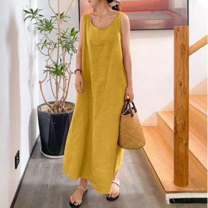 Casual Women Loose Long Sleeveless Dresses