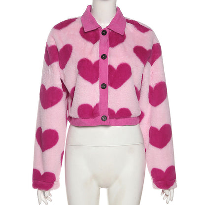Fashion Sweetheart Design Long Sleeves Overcoats for Women
