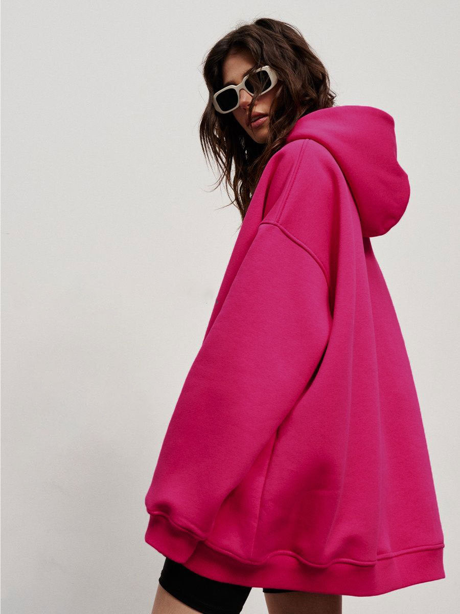 Casual Fall Winter Pockets Hoodies