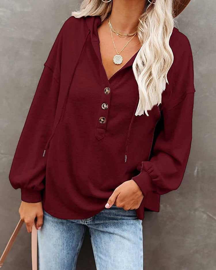 Casual Long Sleeves Hoodies Shirts for Women
