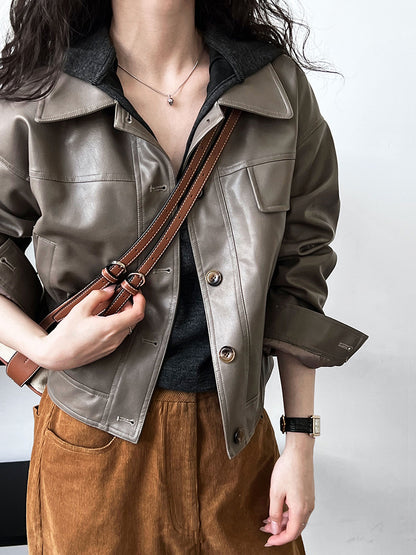 Classy PU Leather Motorcycle Jackets Coats
