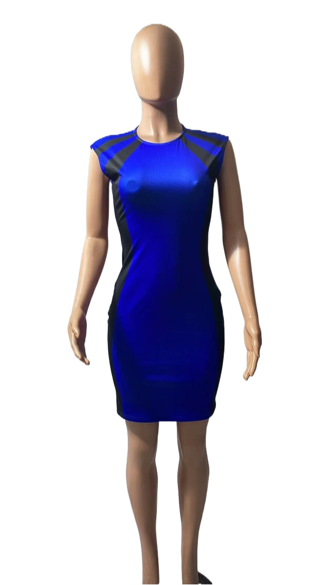 Sexy Round Neck Sleeveless Mini Sheath Dresses
