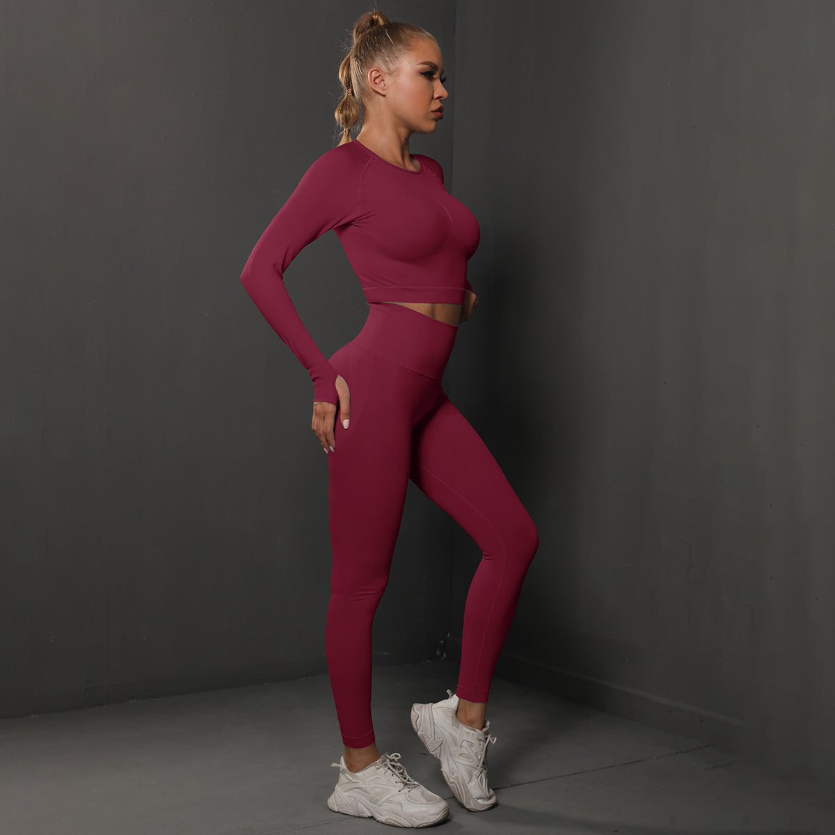 Fashion Simple Style Sports Yoga Suits for Women