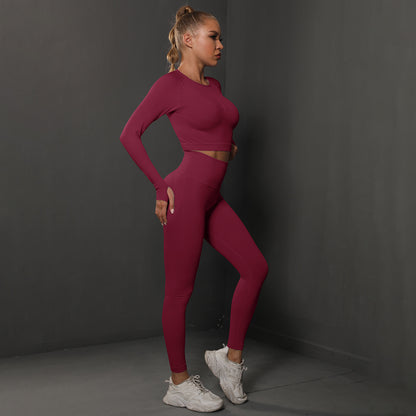 Fashion Simple Style Sports Yoga Suits for Women