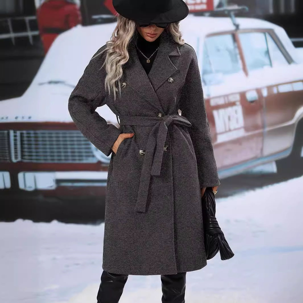 Fashion Women Midi Length Winter Coats