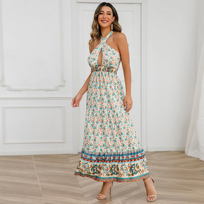 Sexy Halter Summer Bohemian Dresses