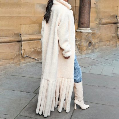 Designed Fashion Tassels Long Coats for Winter
