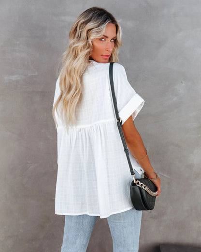 Casual Summer Short Sleeves Women Blouses