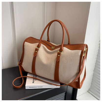 Women Canvas Fashion Short Trip Storage Bags