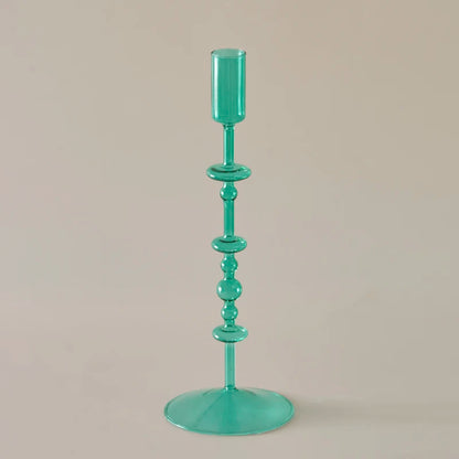 Slim Candlestick Holder Glass Candle Holders Home Decor Glass Table Candle Stand Holder Creative Decoration Ornament