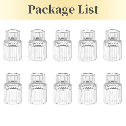 Ikeehome  10/20PCS Transparent Cone Candlestick Bulk Used for Table Centers, Christmas, Halloween, Wedding Parties