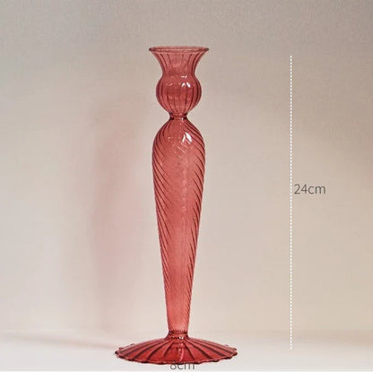 Decorative Candle Holders Nordic Taper Candlestick Stand for Home Wedding Decoration Party Vase Table Centerpiece Couple Gift