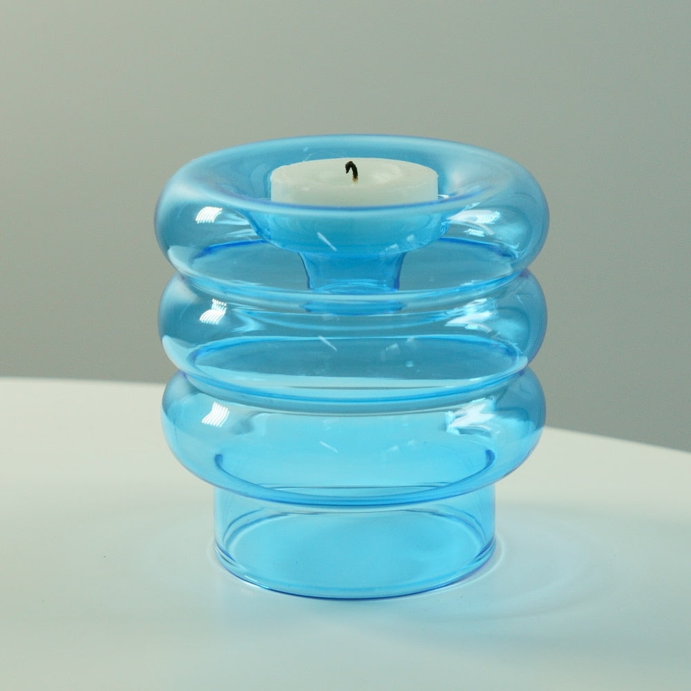 Dual Purpose Candlestick Taper Candle Holders Tealight Candlesticks for Home Wedding Decoration Party Vase Table Centerpiece