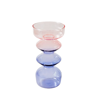 Floriddle Glass Candlesticks Lilac Candle Holders Wedding Table Centerpieces Nordic Home Decoration Christmas Gift