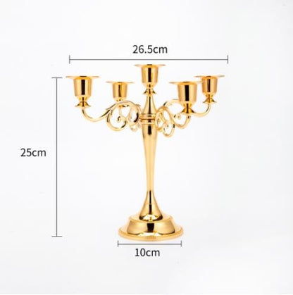 Ou a metal candlestick first three head five metals, wrought iron candlestick, furnishing articles romantic wedding retro candle