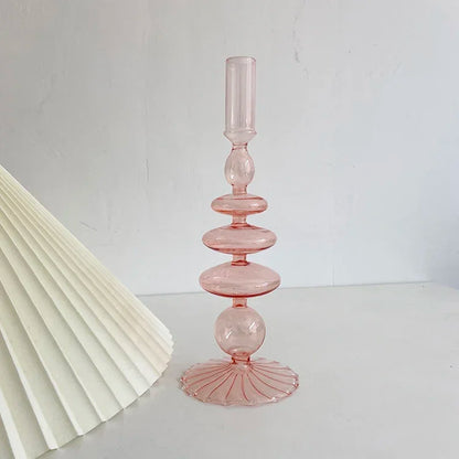 Creative Morocco Candlestick Glass Decorative Candlestick Holder Window Display Home Decoration accessories Wedding Table