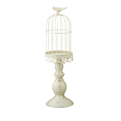 Retro Bird Cage Candle Holder Metal Iron Art Candlestick Luxury Romantic Wedding Party Home Tables Centerpieces Decoration Craft