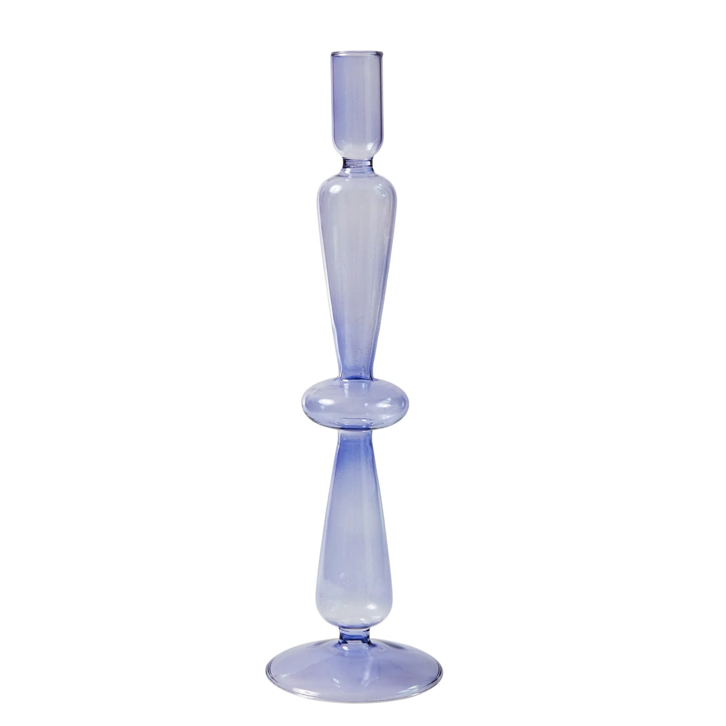 Lilac Candle Holders Glass Candlestick holder for Wedding Table Centerpieces Nordic Vase Home Decoration Gift