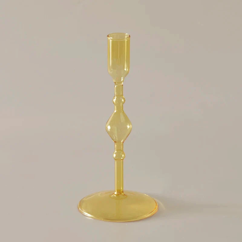 Slim Candlestick Holder Glass Candle Holders Home Decor Glass Table Candle Stand Holder Creative Decoration Ornament
