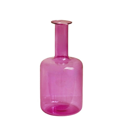 1pc Modern Decorative Bud Vase Flower Vases Nordic Vase Office Bedroom Bottle Vase Candlestick Holder Glass Vase for Home Decor