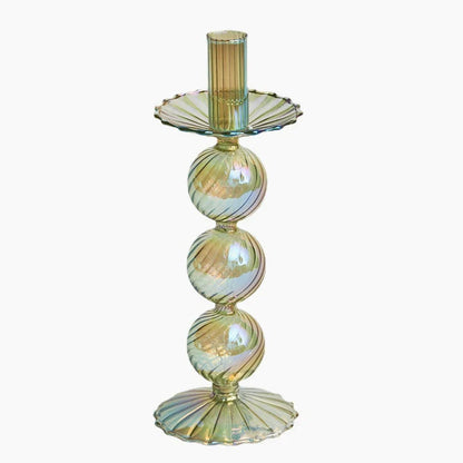 1PC Floriddle Candle Holders Glass Candlestick for Wedding Decoration Christmas Decoration Home Decoration Accessories Candles