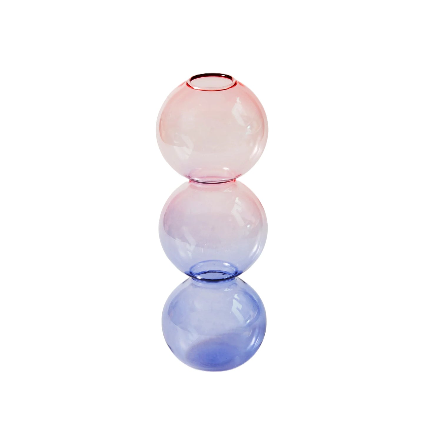 Lilac Candle Holders Glass Candlestick holder for Wedding Table Centerpieces Nordic Vase Home Decoration Gift
