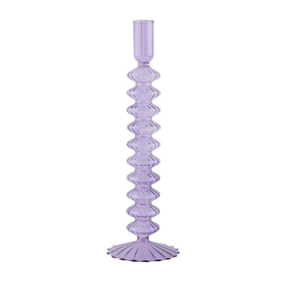 Glass Candle Holders Nordic Decor Taper Candle Holder Candlesticks for Home Wedding Room Decoration Party Vase Home Decor