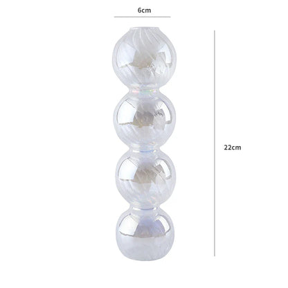 1pc Floriddle Glass Vases Nordic Candlestick Wedding Decoration Christmas Decoration Candle Stick Holder Home Decor Flower Vase