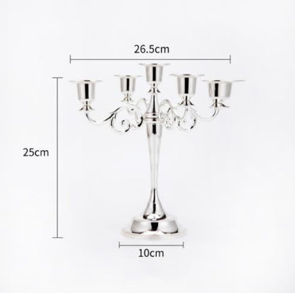 Ou a metal candlestick first three head five metals, wrought iron candlestick, furnishing articles romantic wedding retro candle