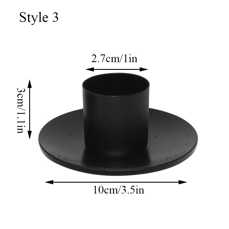 Creative Candle Holder Home Decor Metal Candlestick Retro Desktop Ornaments Indoor Wrought Iron Wedding Adornment Bougeoir