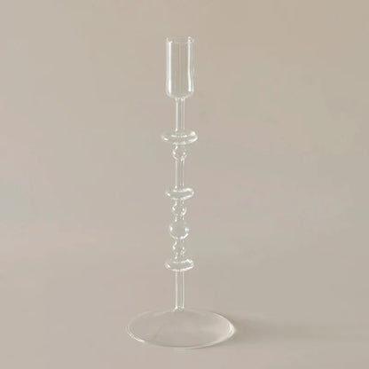 Slim Candlestick Holder Glass Candle Holders Home Decor Glass Table Candle Stand Holder Creative Decoration Ornament