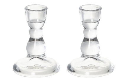 Decorative Crystal Candle Holders for Table Wedding Table Centerpiece Candle Stand Clear Glass Candlestick Holder Home Decor