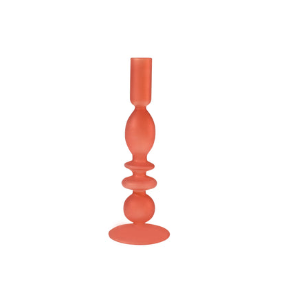 Nordic Matte Glass Candle Holders Home Decoration Candlestick Birthday Candle Holder Dining Table Decoration Candle Home Decore