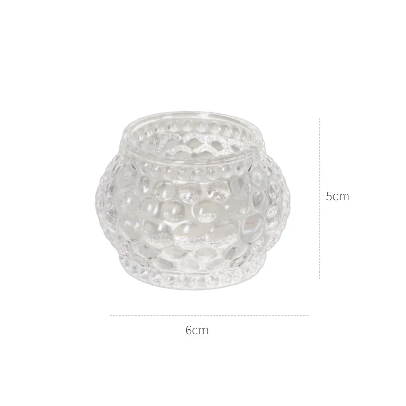 Decorative Crystal Candle Holders for Table Wedding Table Centerpiece Candle Stand Clear Glass Candlestick Holder Home Decor