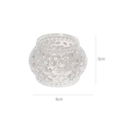 Decorative Crystal Candle Holders for Table Wedding Table Centerpiece Candle Stand Clear Glass Candlestick Holder Home Decor
